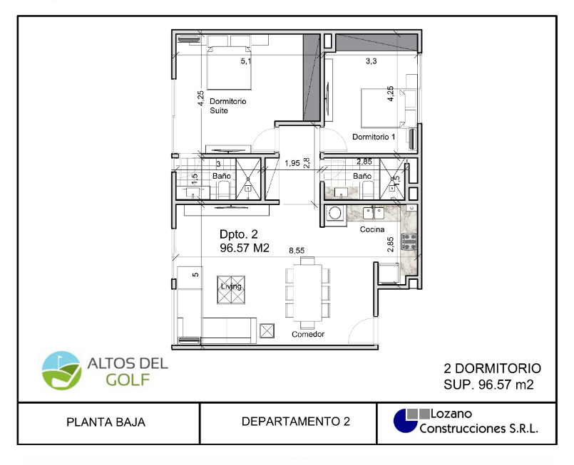 LC DEPARTAMENTOS DE ALTOS DEL GOLF LOZANO CONSTRUCCIONES